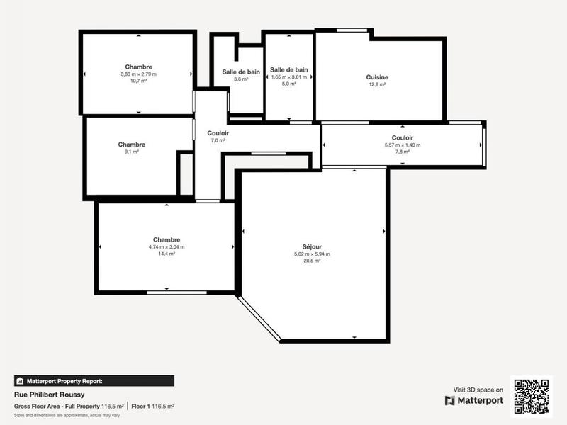 Appartement - 106 m² - 4 pièces