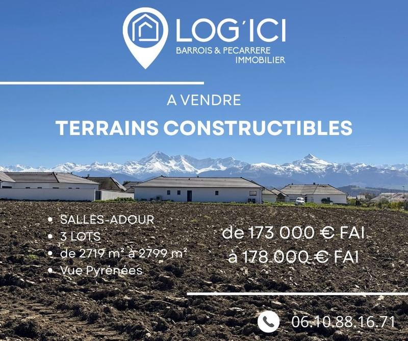 Terrain constructible - 2 719 m²