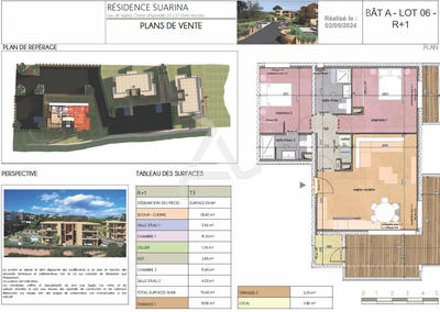 Appartement - 70 m² - 3 pièces