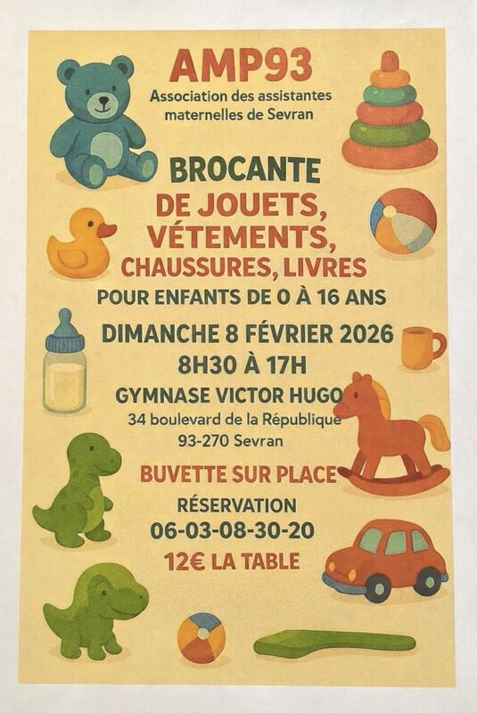 Brocante de jouets, vêtements et matériels pour les enfants