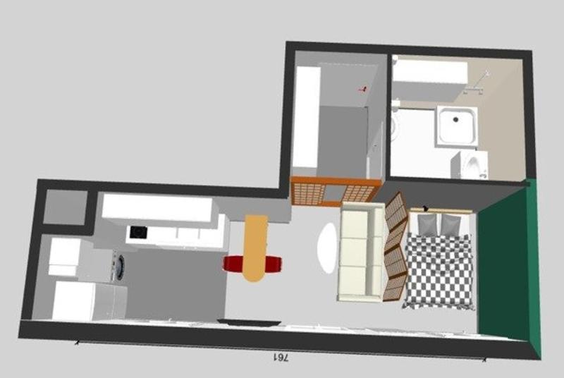 Appartement - 29 m² - 1 pièce