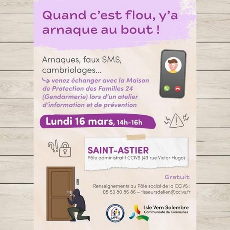 Atelier de prévention des arnaques