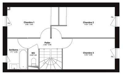 Maison - 88 m² - 4 pièces