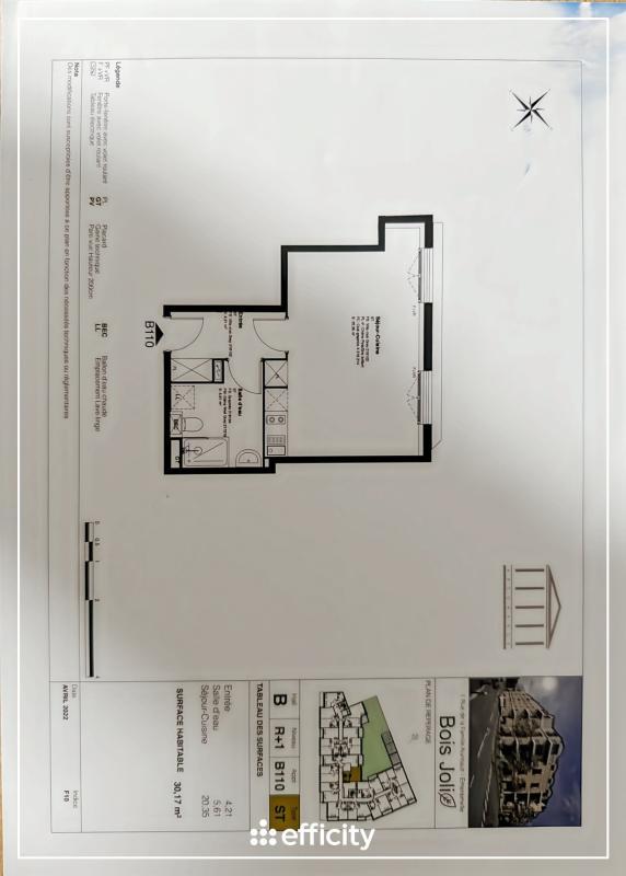 Appartement - 30 m² - 1 pièce