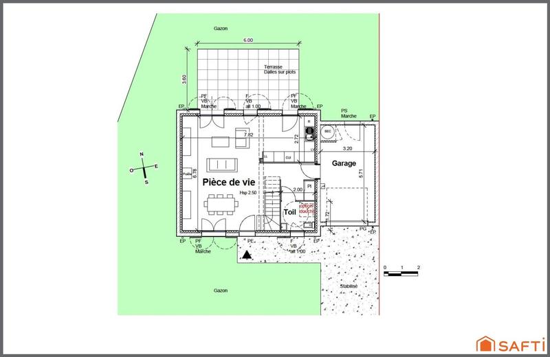 Maison - 87 m² - 4 pièces