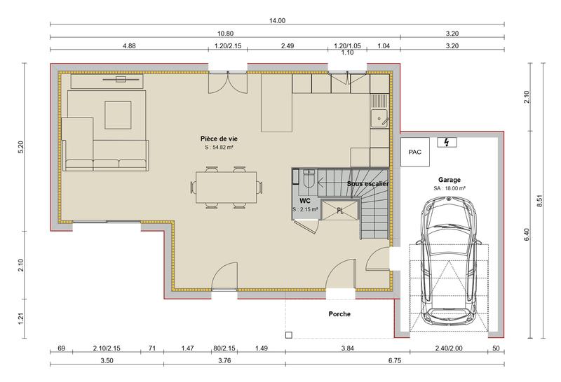 Maison - 97 m² - 4 pièces