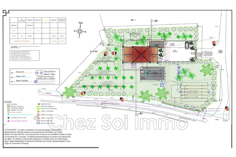 Terrain - 1 800 m²