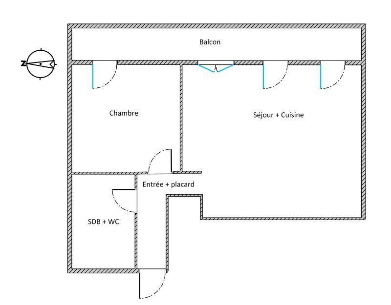 Appartement - 47 m² - 2 pièces