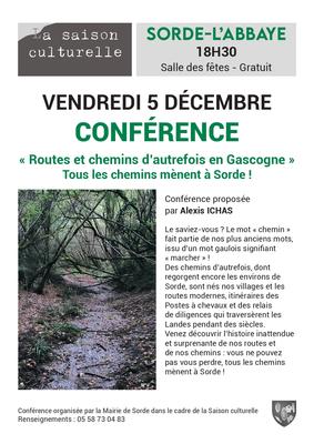 Conférence : Routes et chemins d'autrefois en Gascogne