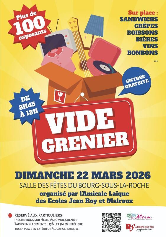 Vide-grenier de l'amicale laïque des écoles jean roy et malraux