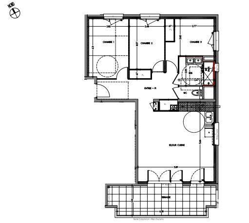 Appartement - 77 m² - 4 pièces