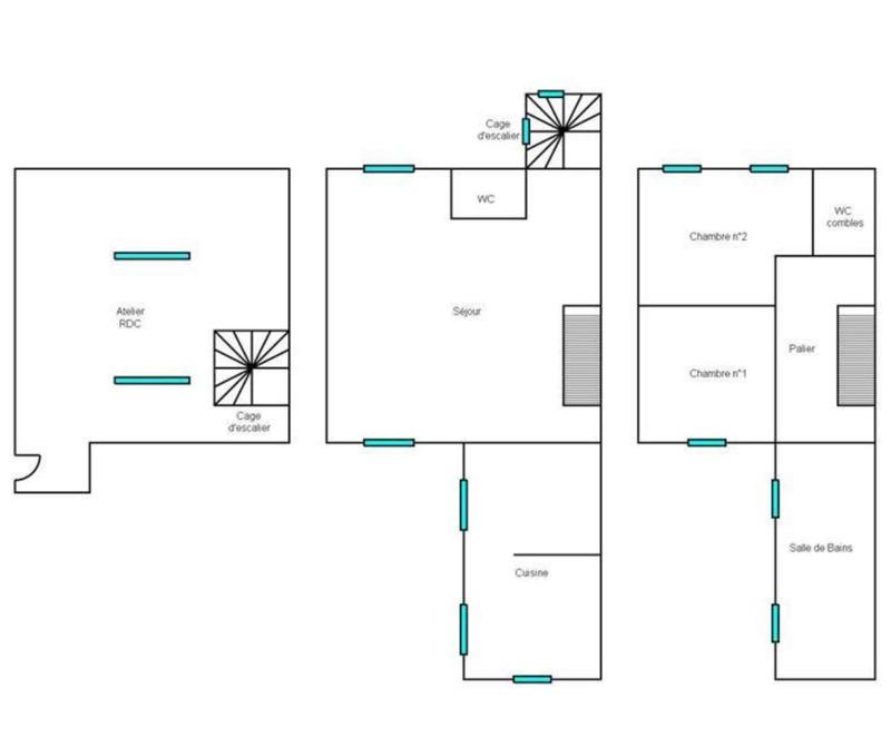 Appartement - 95 m² - 3 pièces