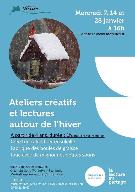 Ateliers créatifs et lectures autour de l'hiver