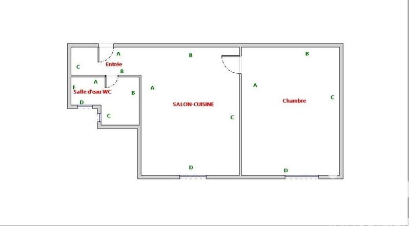 Appartement - 23 m² - 2 pièces