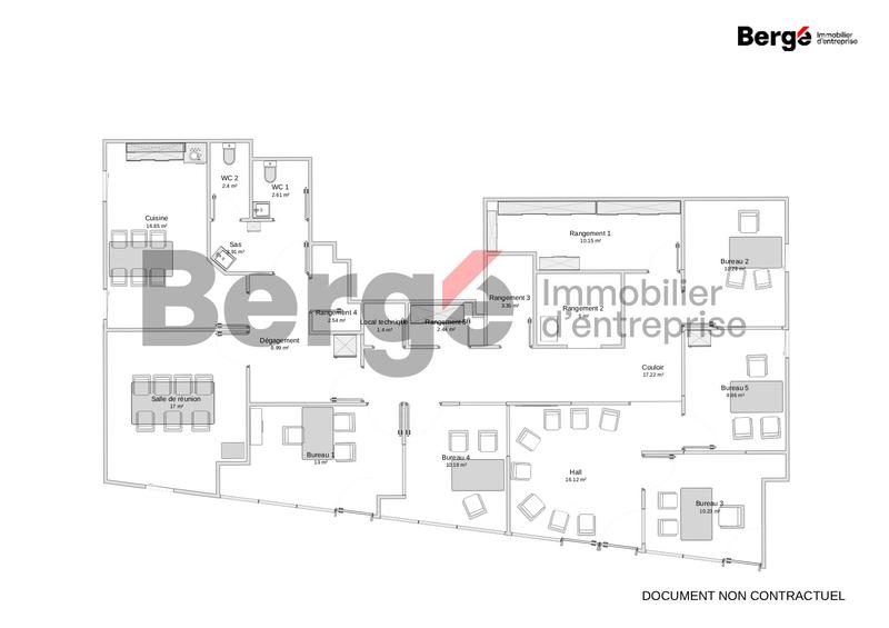 Local commercial - 180 m² - 16 pièces