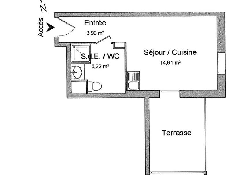 Appartement - 24 m² - 1 pièce