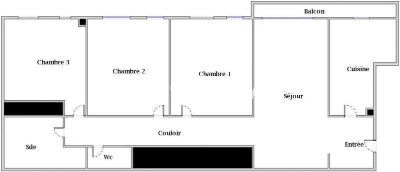 Appartement - 69 m² - 4 pièces