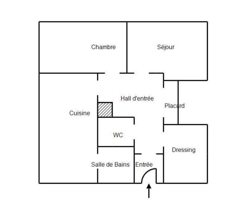 Appartement - 53 m² - 2 pièces