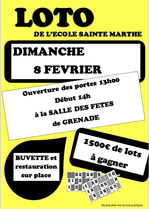 Loto de l'École Sainte-Marthe