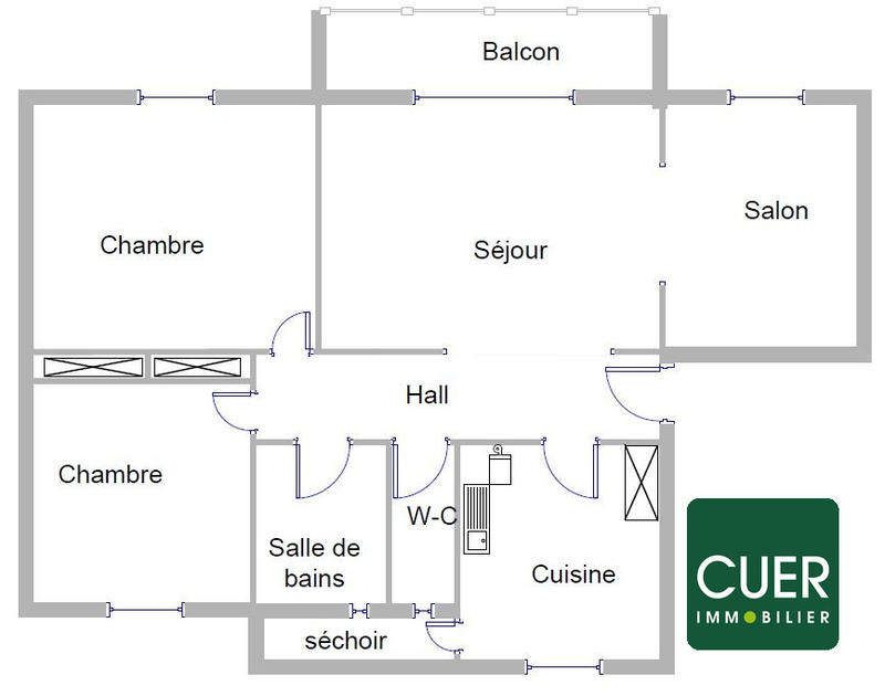 Appartement - 68 m² - 4 pièces