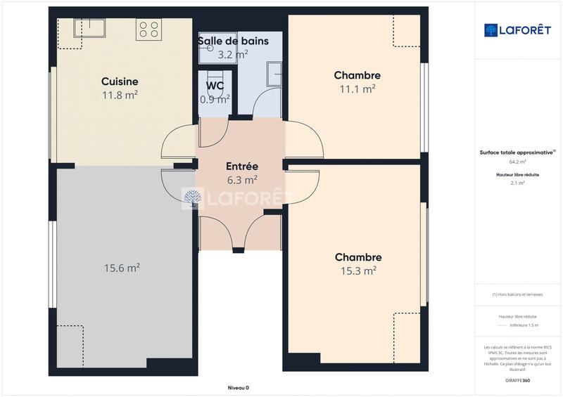 Duplex - 84 m² - 4 pièces