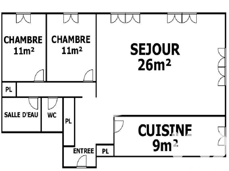 Appartement - 73 m² - 3 pièces