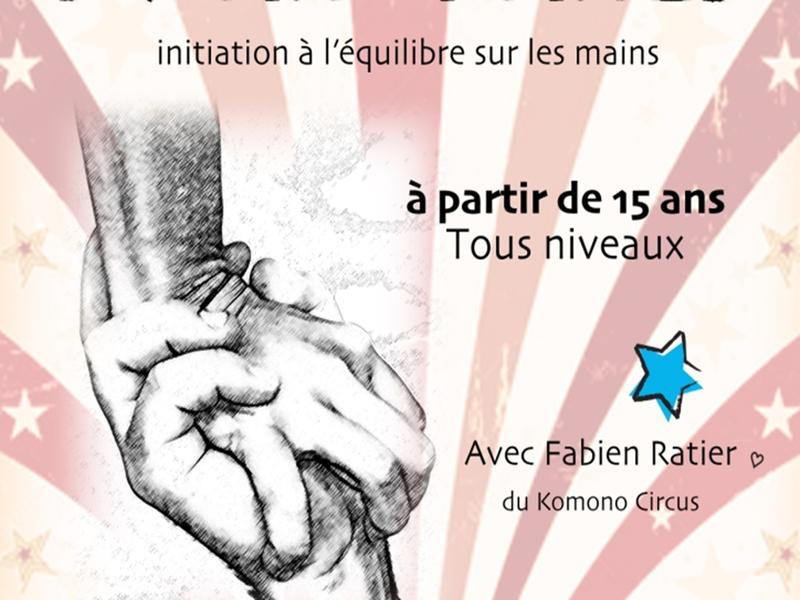 Stage d'acro-portés : initiation à l'équilibre sur les mains