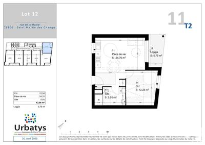Appartement - 42 m² - 2 pièces