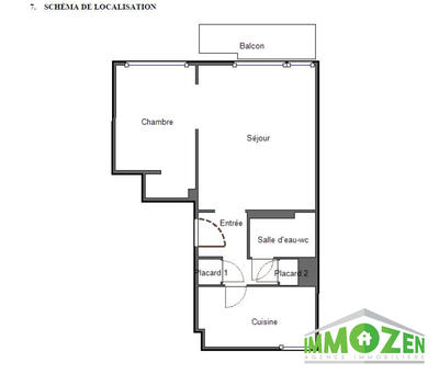 Appartement - 46 m² - 2 pièces