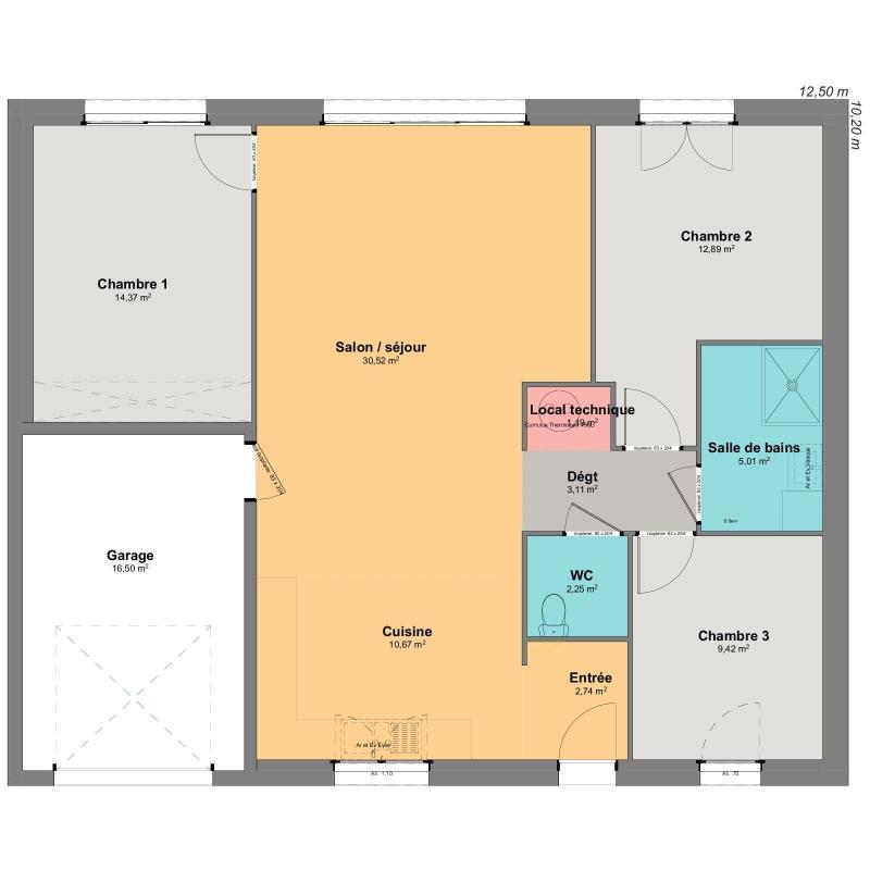 Maison - 92 m² - 5 pièces