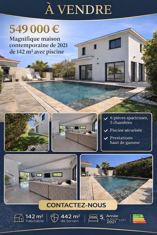 Maison - 142 m² - 6 pièces