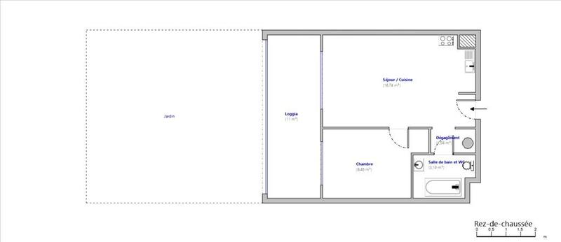 Appartement - 40 m² - 2 pièces