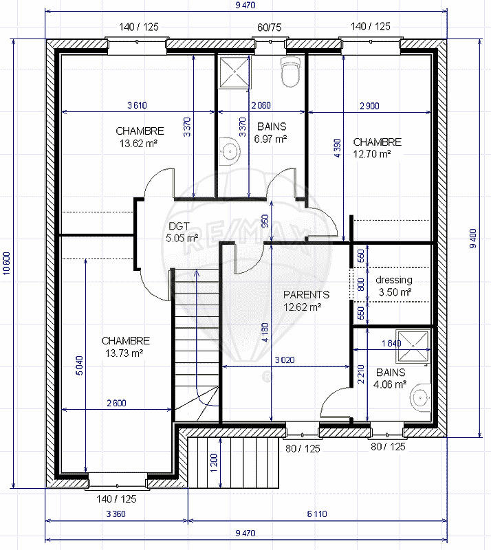 Maison - 132 m² - 6 pièces