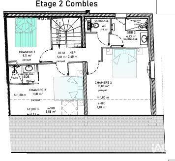 Appartement - 131 m² - 5 pièces