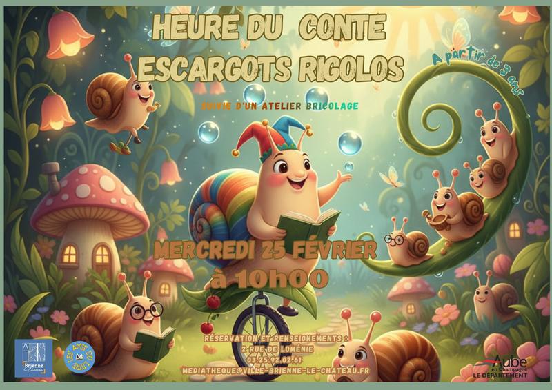 Heure du conte "Escargots rigolos"