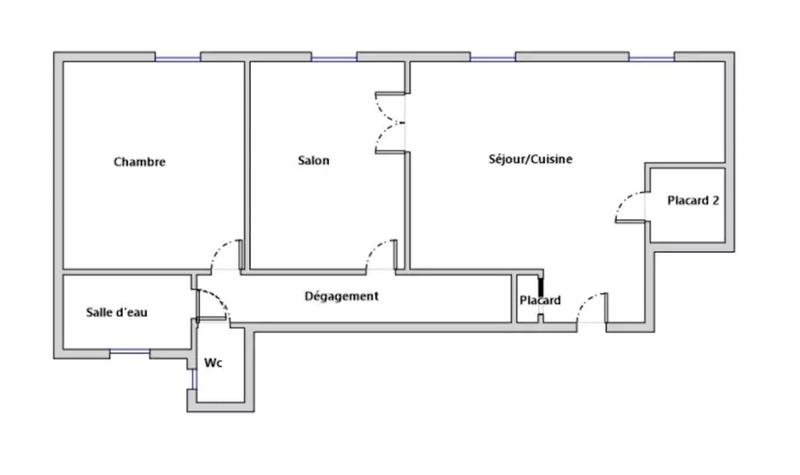 Appartement - 65 m² - 3 pièces