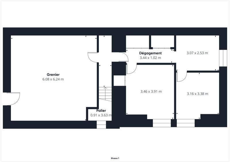 Maison - 90 m² - 6 pièces