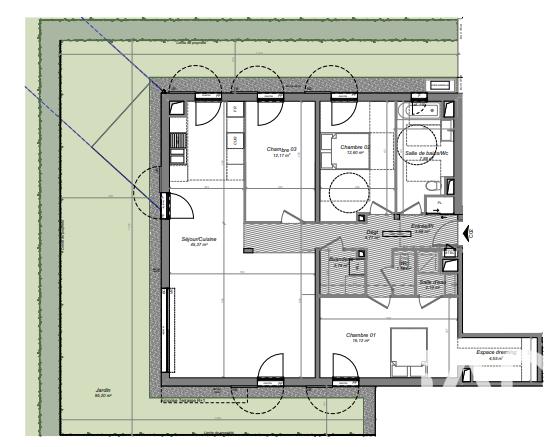 Appartement - 113 m² - 4 pièces