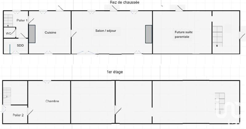 Maison - 70 m² - 3 pièces