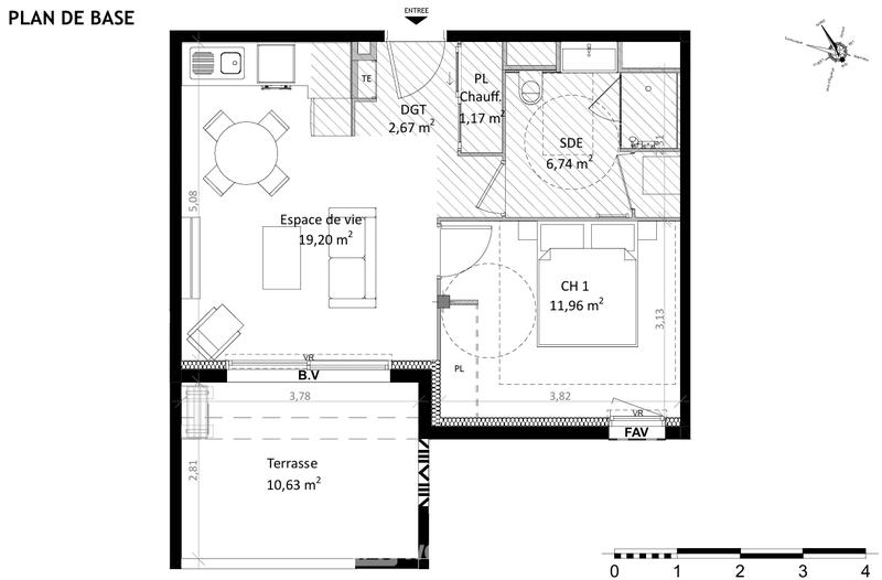 Appartement - 41 m² - 2 pièces