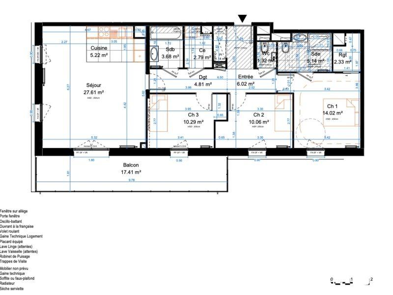 Appartement - 94 m² - 4 pièces