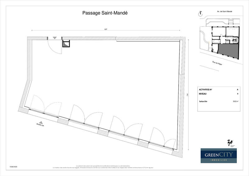 Local commercial - 59 m² - 1 pièce