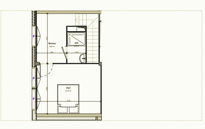 Duplex - 83 m² - 4 pièces
