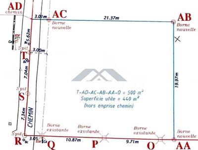 Terrain agricole - 512 m²