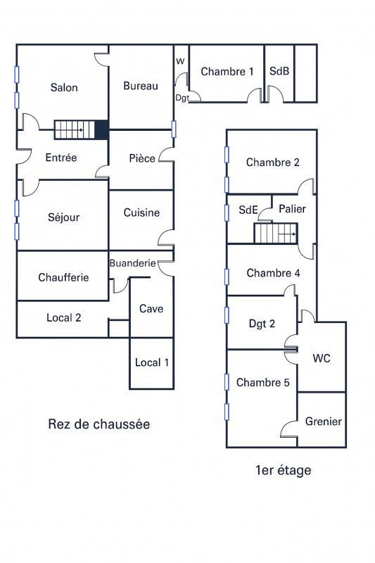 Maison ancienne - 268 m² - 9 pièces