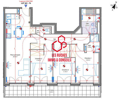 Appartement - 83 m² - 4 pièces