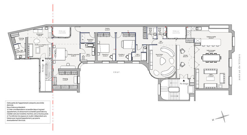 Appartement - 230 m² - 8 pièces