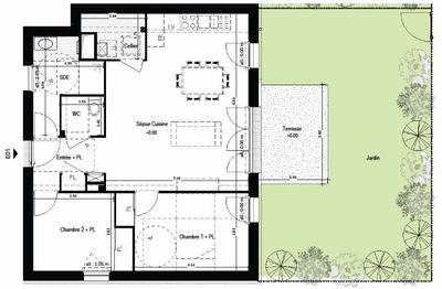 Appartement - 68 m² - 3 pièces