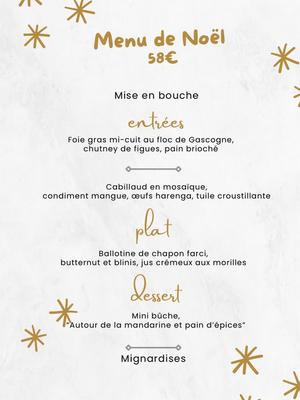 Menu de Noël
