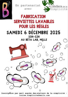 Fabrication de serviettes lavables